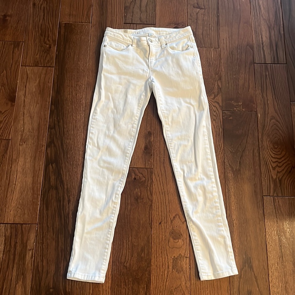 LC Lauren Conrad White Skinny Jeans